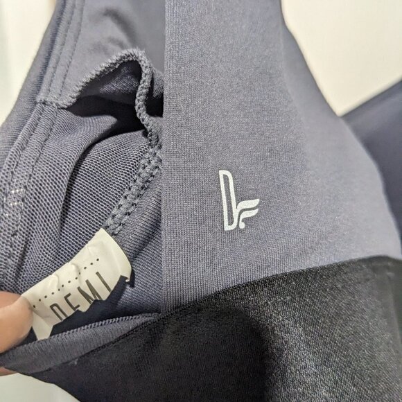 Demi Lovato x Fabletics | Valetta Midi Sports Bra in Pewter - Picture 6 of 8
